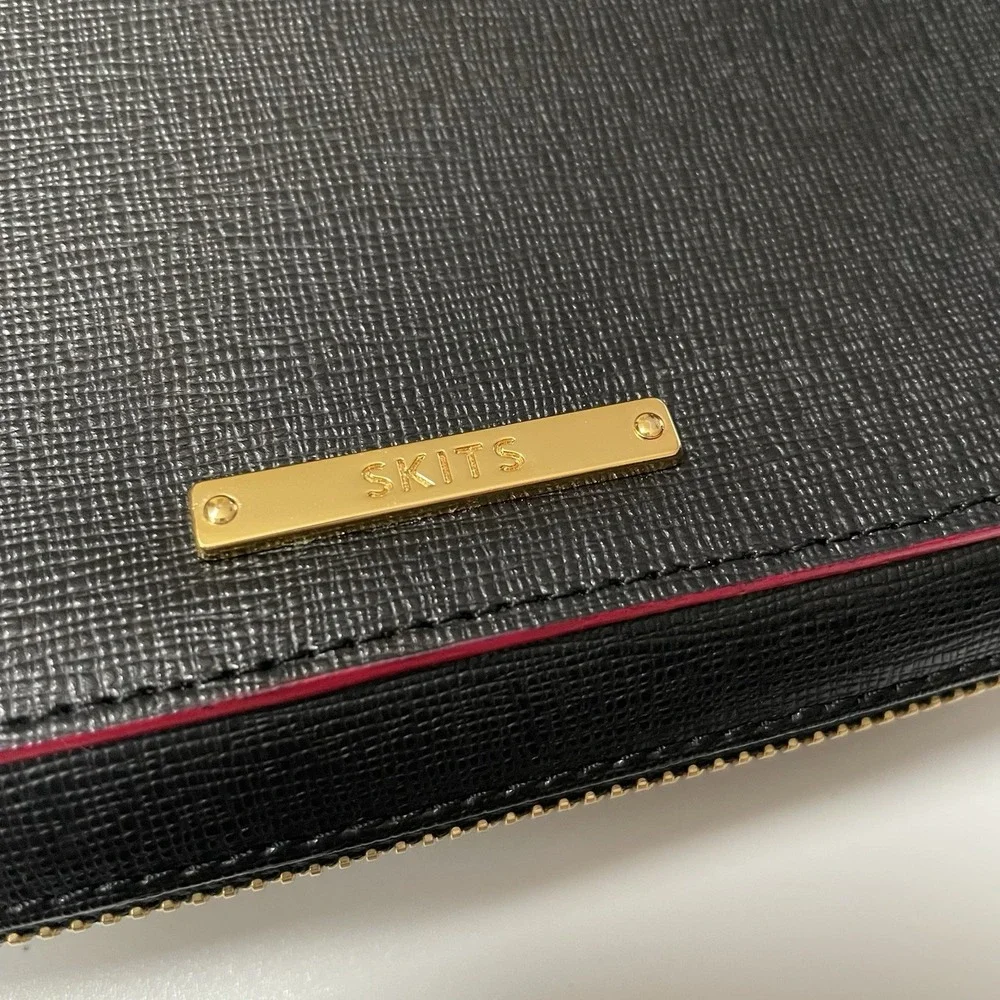 SKITS Providence‎ Clever Saffiano Leather Bag Black Crossbody Tech Bag READ B25